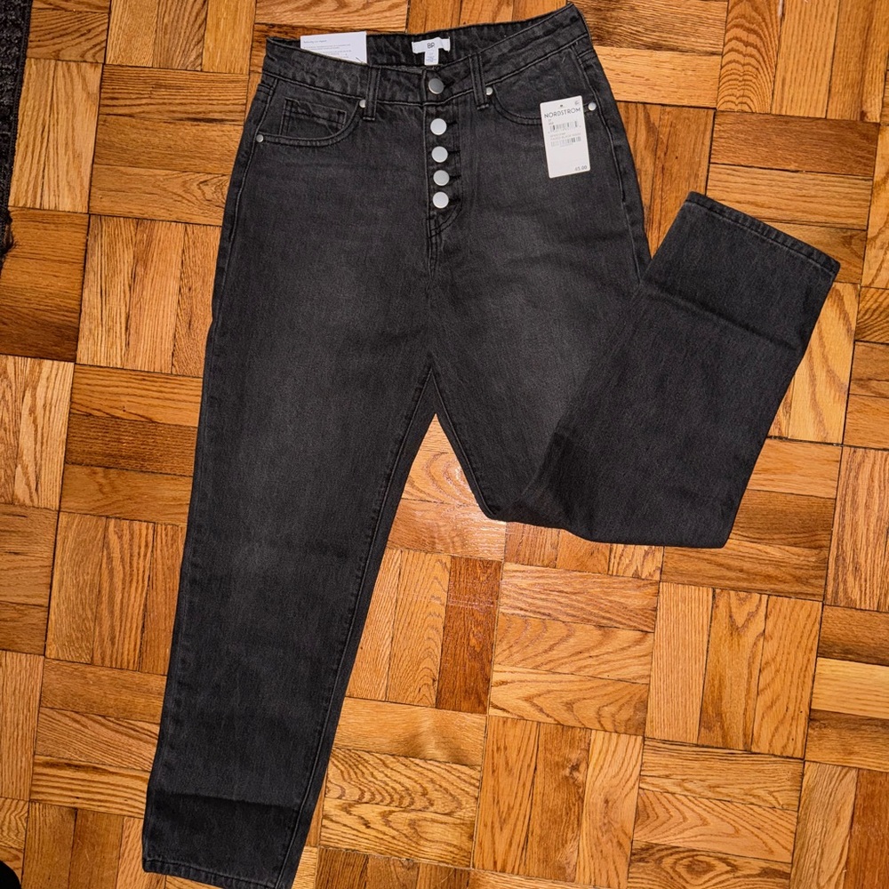 Brand new BP. Jeans, never worn Size 27 high waisted gray color and ankle length